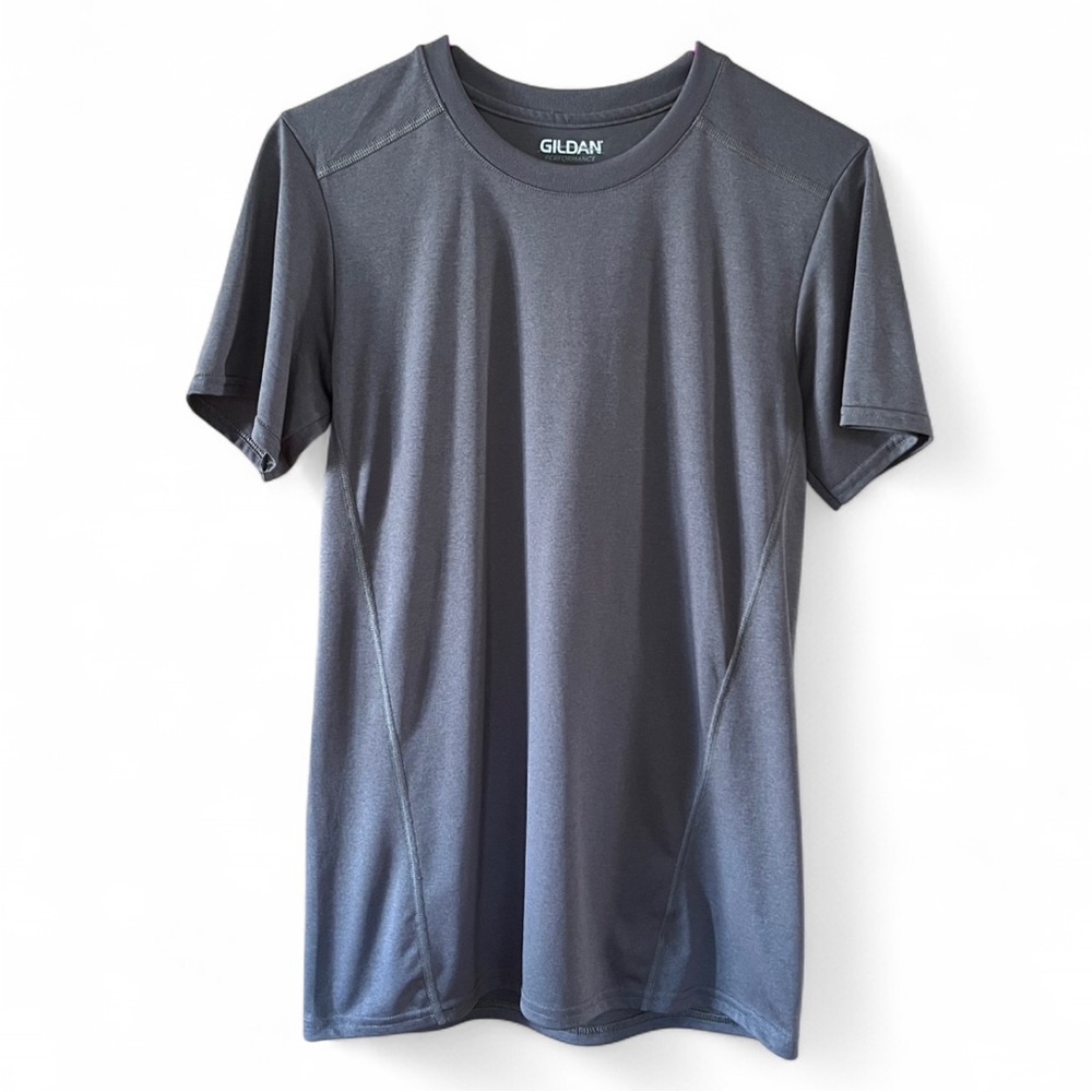 Gildan 100% Polyester Performance Short Sleeve T-Shirt in Charcoal Gray 🩶